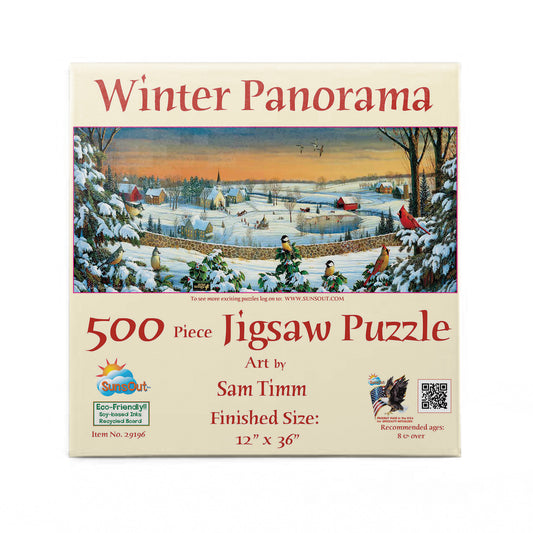 Winter Panorama 500 pc  Jigsaw Puzzle 29196