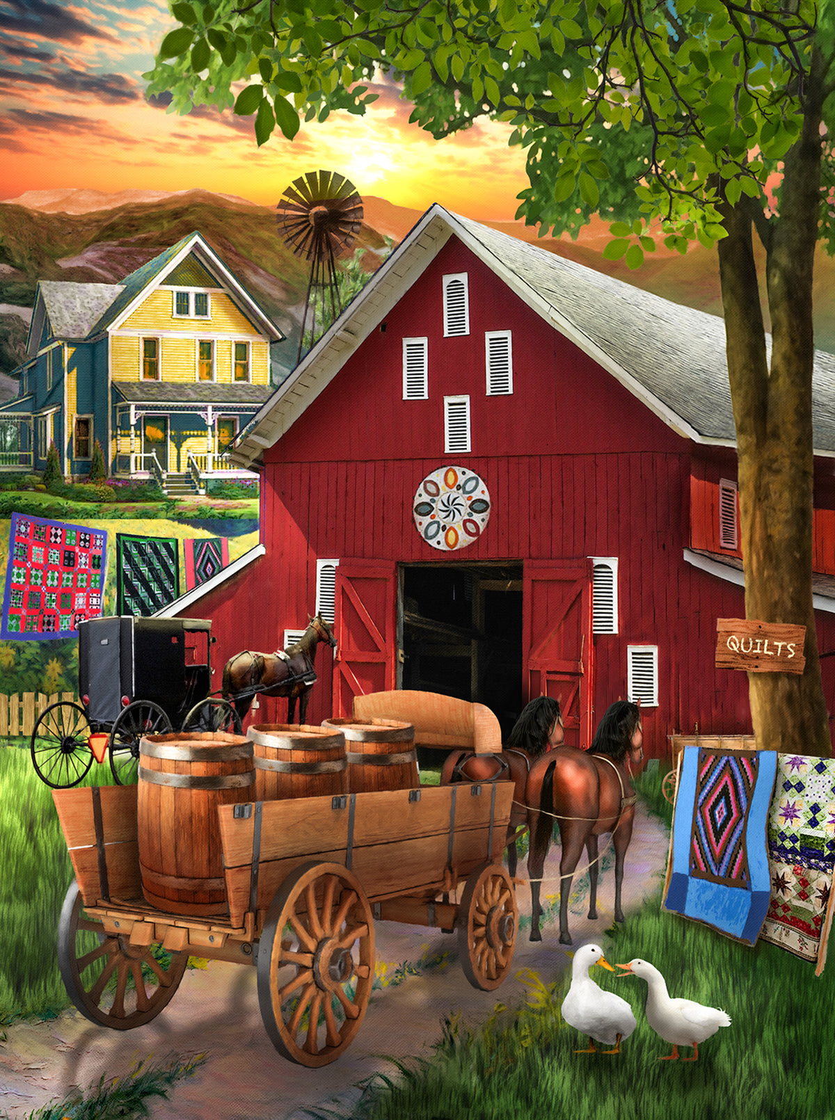 Amish Paradise 300 pc  Jigsaw Puzzle 29736