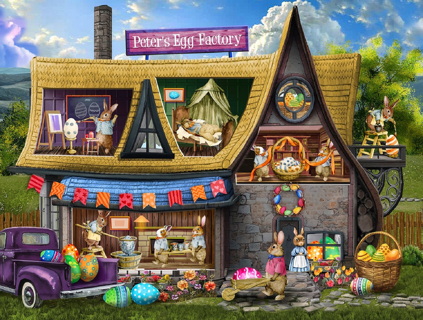 Peter's Egg Factory 300 pc  Jigsaw Puzzle 29830