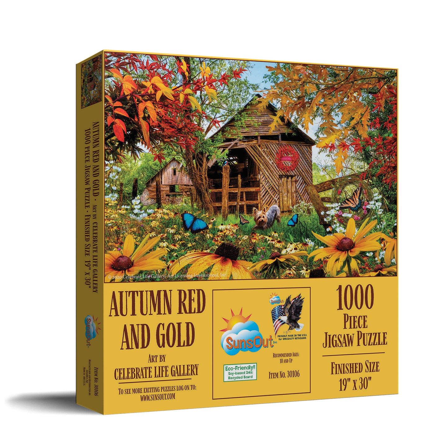 Autumn Red and Gold 1000 pc  Jigsaw Puzzle 30106