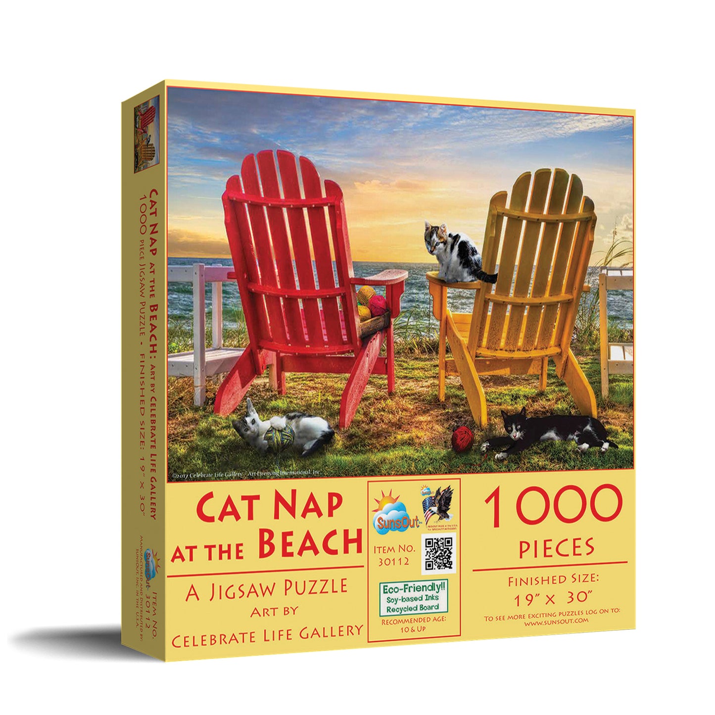 Cat Nap at the Beach 1000 pc  Jigsaw Puzzle 30112