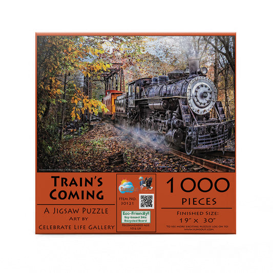 Train's Coming 1000 pc  Jigsaw Puzzle 30121