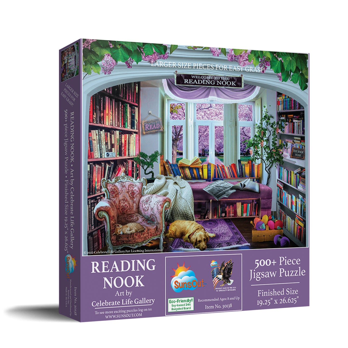 Reading Nook 500 pc Large Pieces Jigsaw Puzzle 30138
