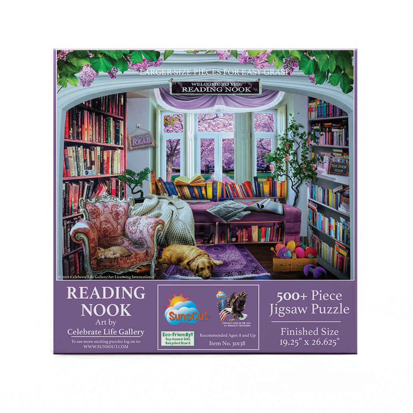 Reading Nook 500 pc Large Pieces Jigsaw Puzzle 30138