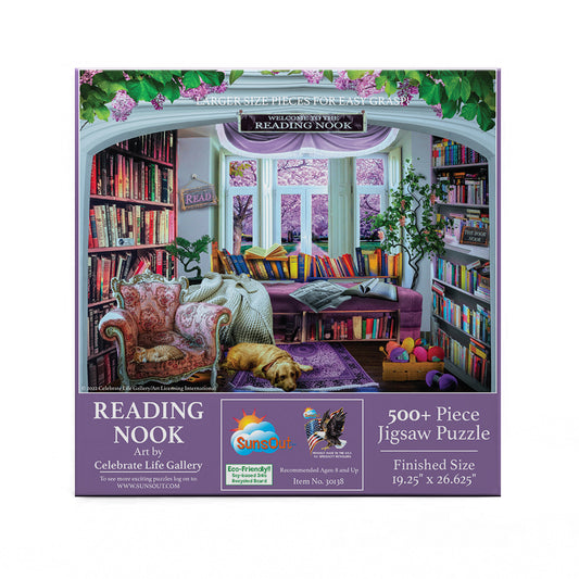 Reading Nook 500 pc Large Pieces Jigsaw Puzzle 30138