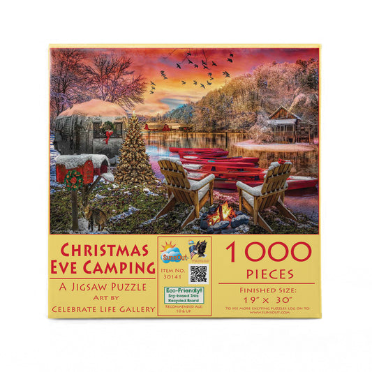 Christmas Eve Camping 1000 pc  Jigsaw Puzzle 30141