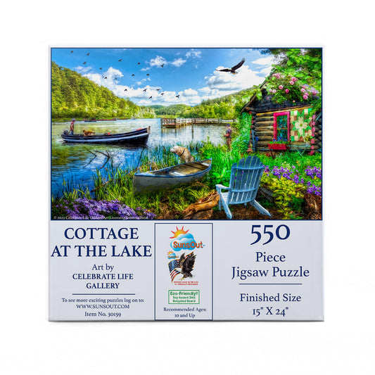 Cottage at the Lake 550 pc  Jigsaw Puzzle 30159