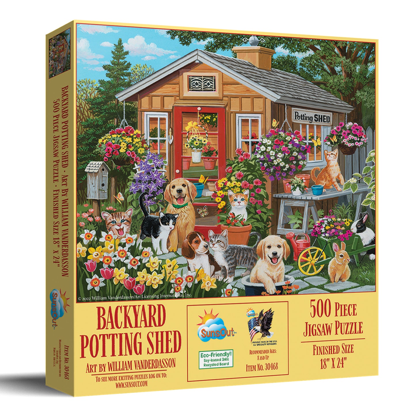 Backyard Potting Shed 500 pc  Jigsaw Puzzle 30468