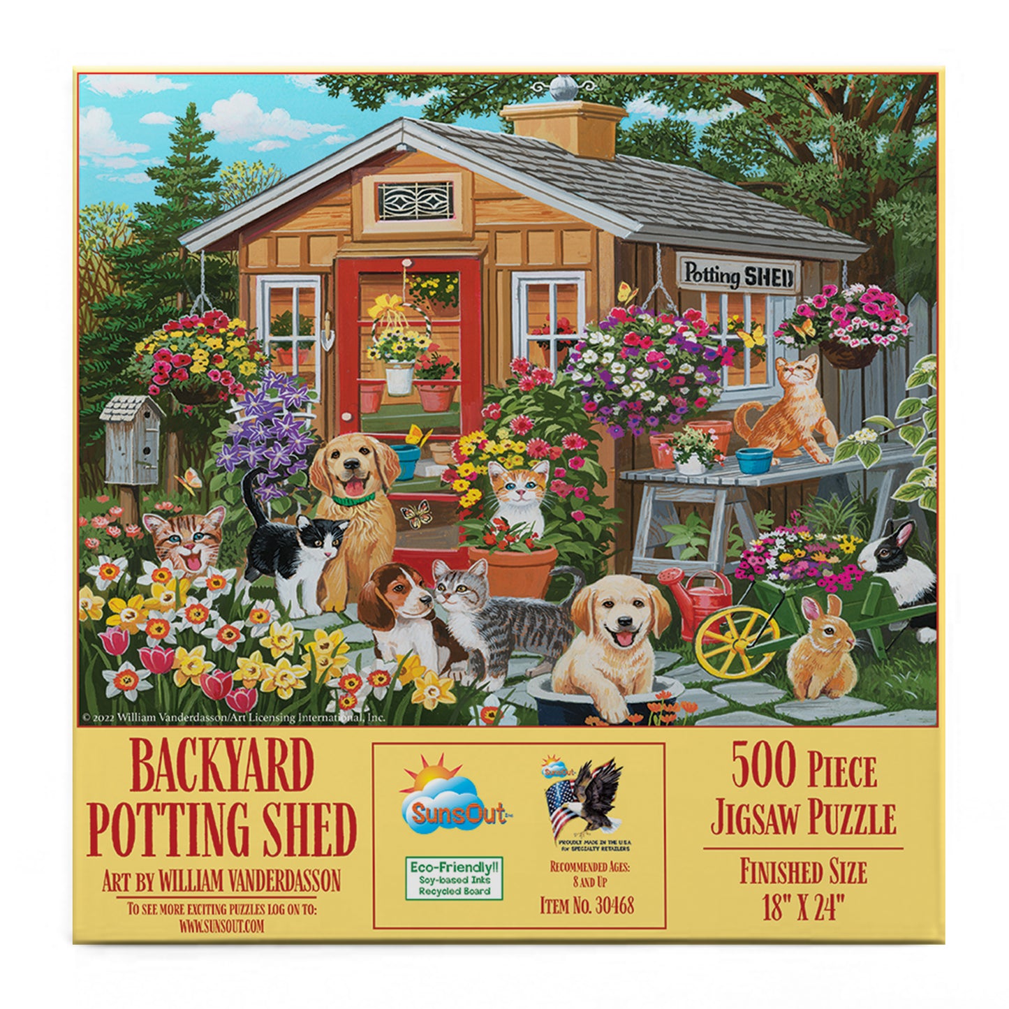 Backyard Potting Shed 500 pc  Jigsaw Puzzle 30468