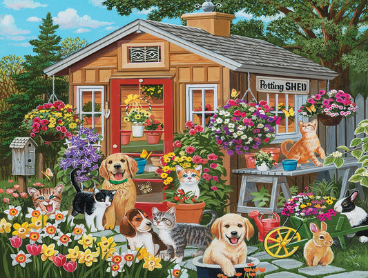 Backyard Potting Shed 500 pc  Jigsaw Puzzle 30468