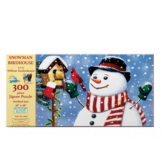 Snowman/Birdhouse 300 pc  Jigsaw Puzzle 30471
