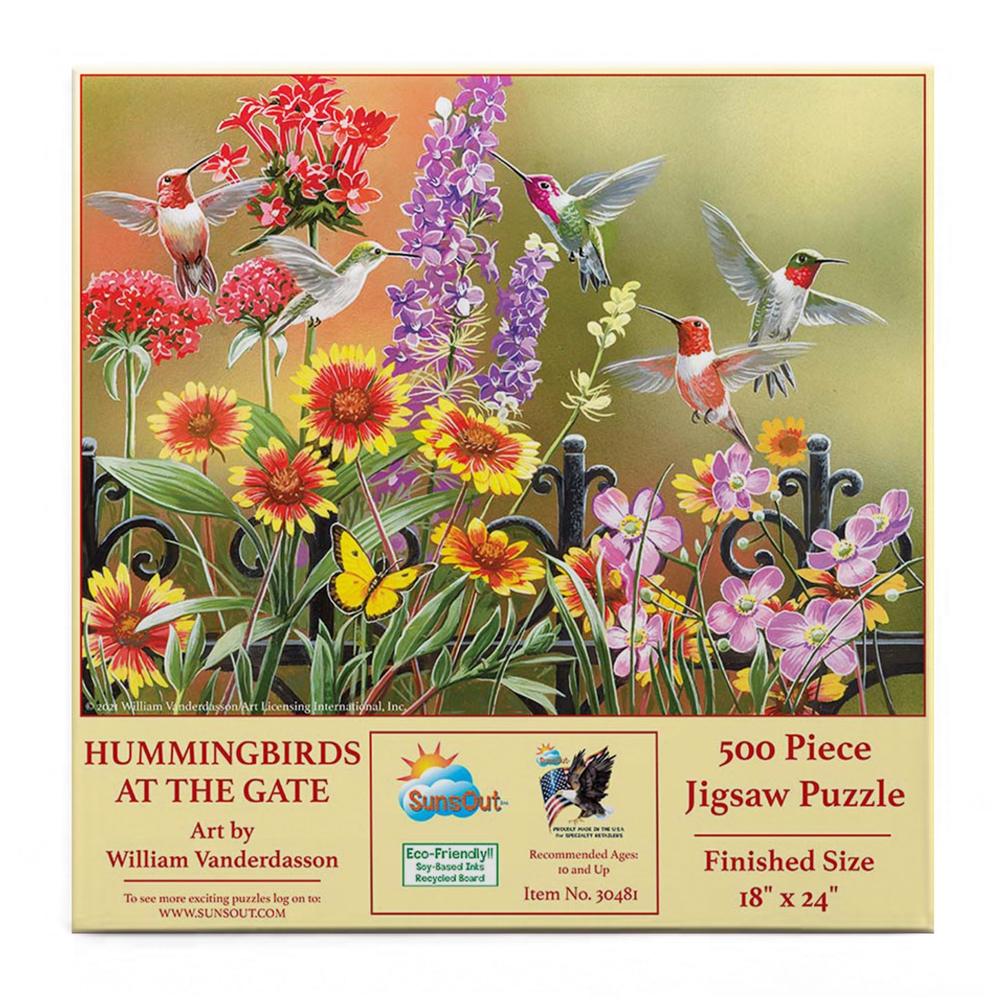 Hummingbirds at the Gate 500 pc  Jigsaw Puzzle 30481