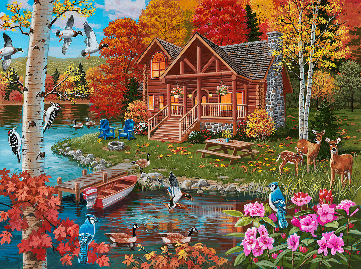 Autumn at the Lake 1000 pc  Jigsaw Puzzle 30484