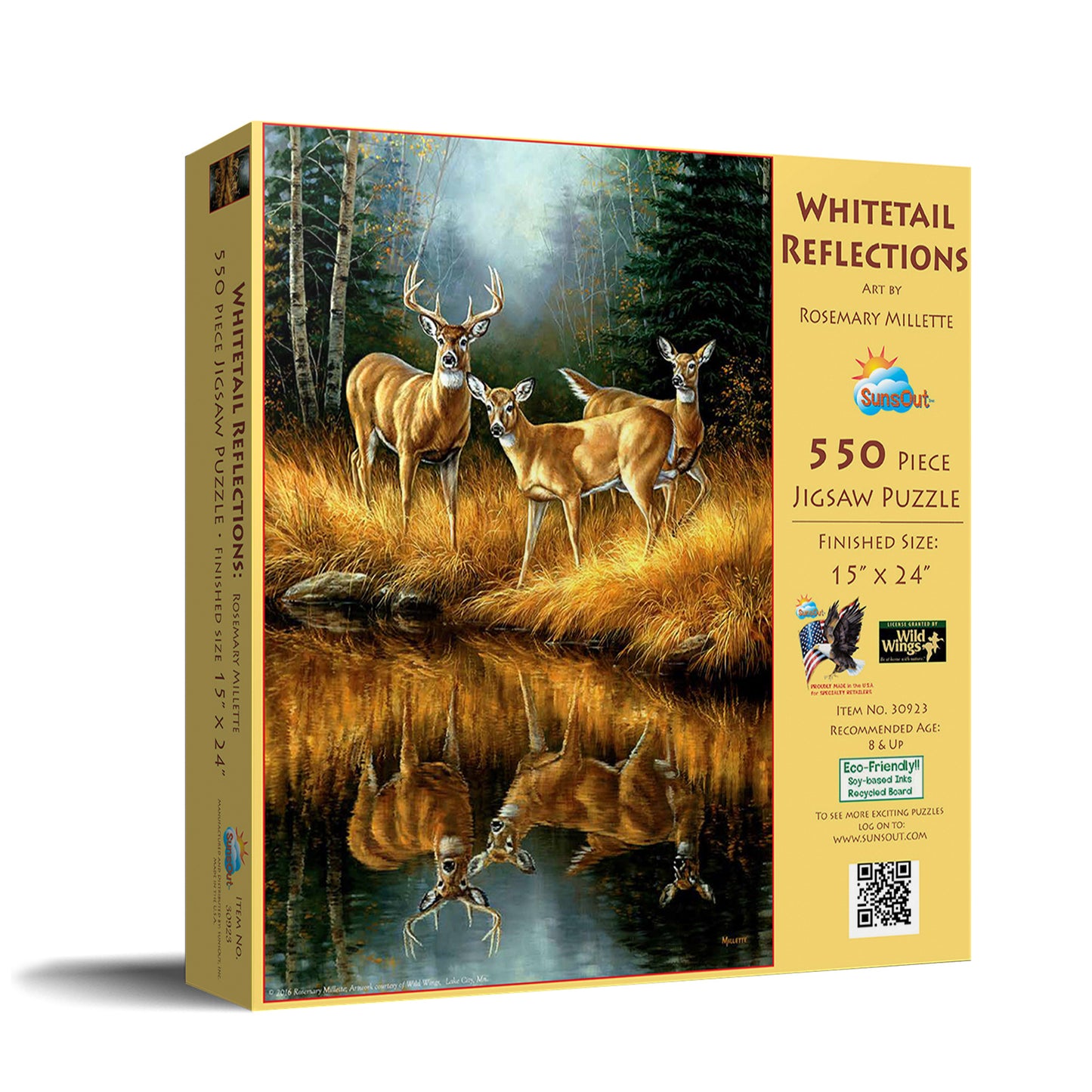 Whitetail Reflections 550 pc  Jigsaw Puzzle 30923