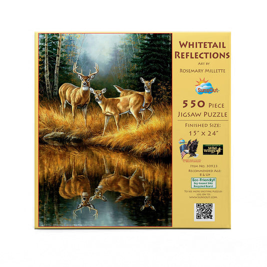 Whitetail Reflections 550 pc  Jigsaw Puzzle 30923