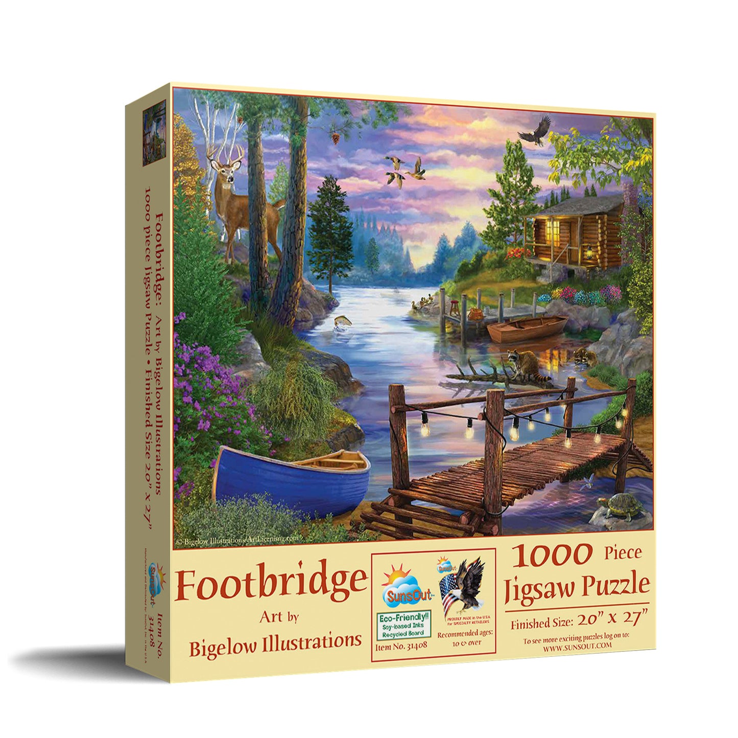 Footbridge 1000 pc  Jigsaw Puzzle 31408