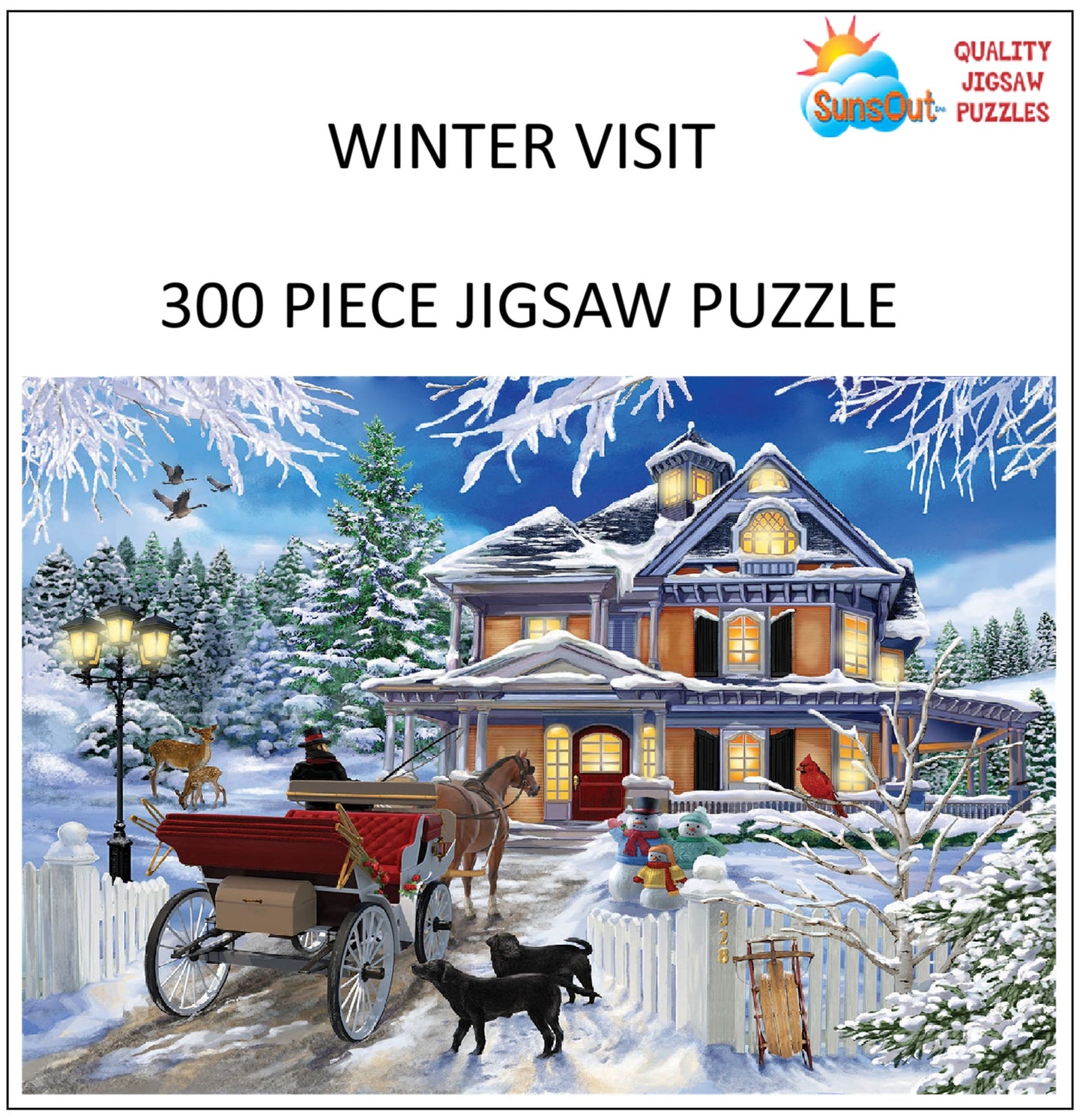 Winter Visit 300 pc  Jigsaw Puzzle 31433