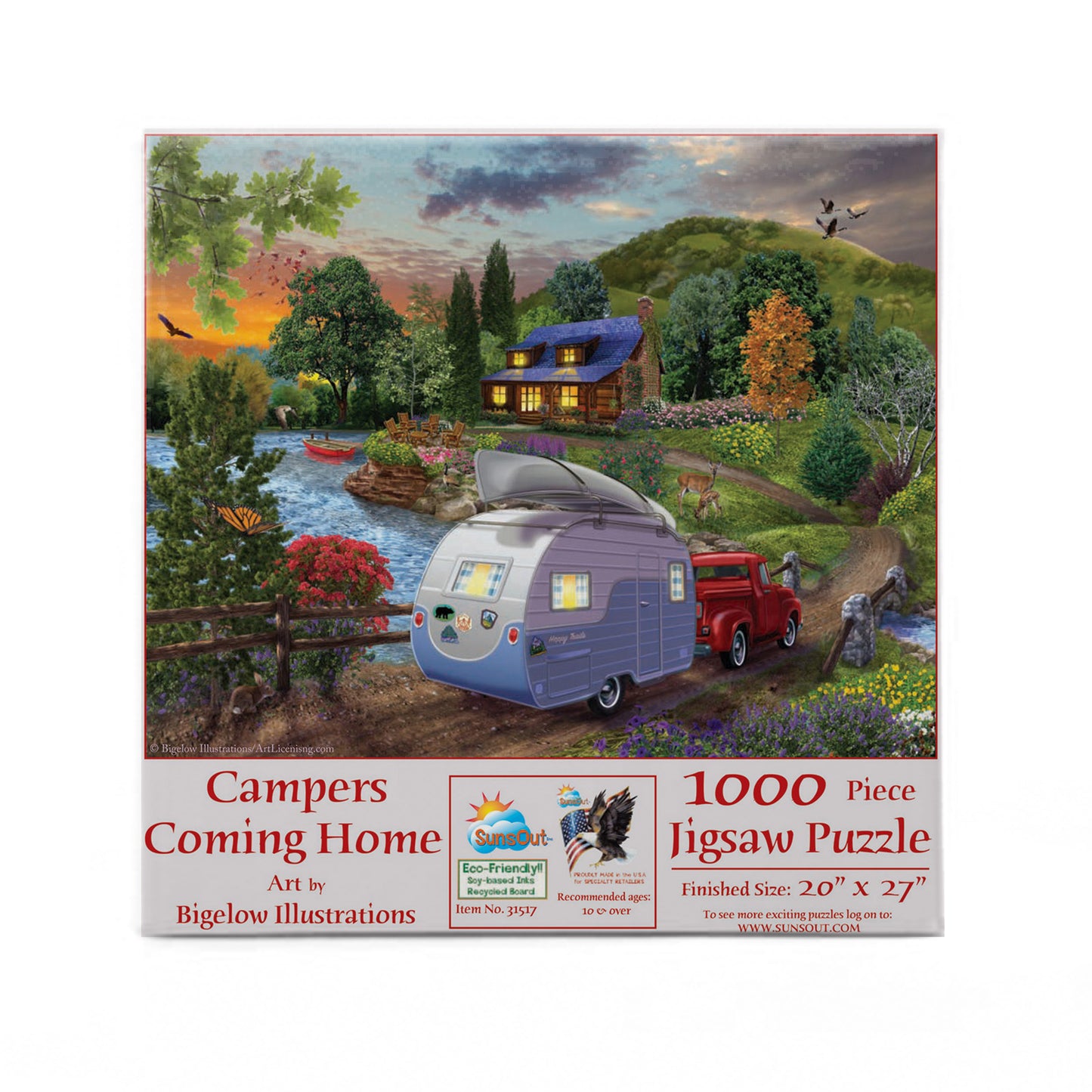 Campers Coming Home 1000 pc  Jigsaw Puzzle 31517