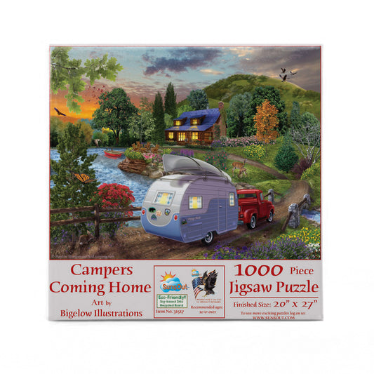 Campers Coming Home 1000 pc  Jigsaw Puzzle 31517