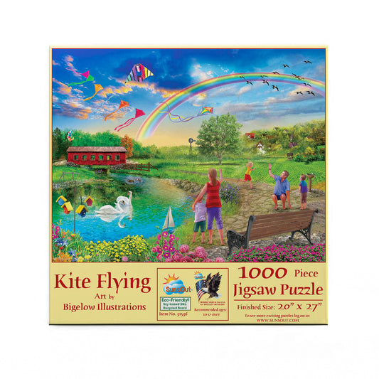 Kite flying 1000 pc  Jigsaw Puzzle 31536