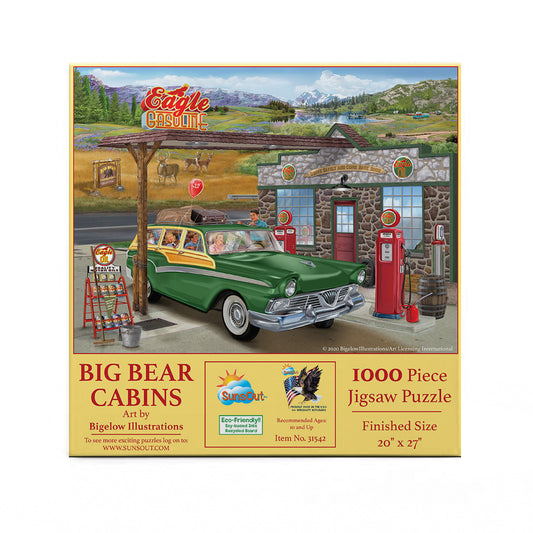 Big Bear Cabins 1000 pc  Jigsaw Puzzle 31542