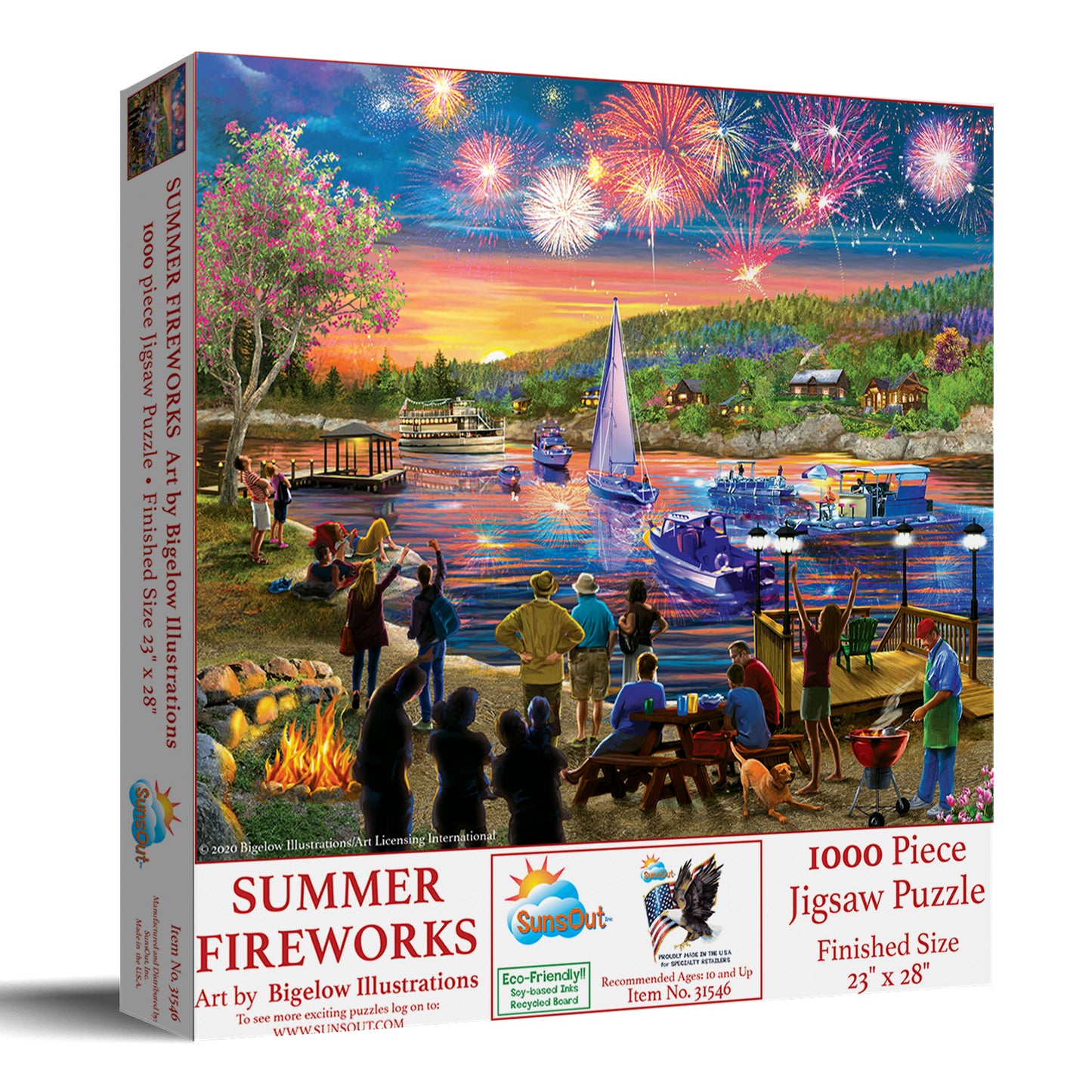 Summer Fireworks 1000 pc  Jigsaw Puzzle 31546