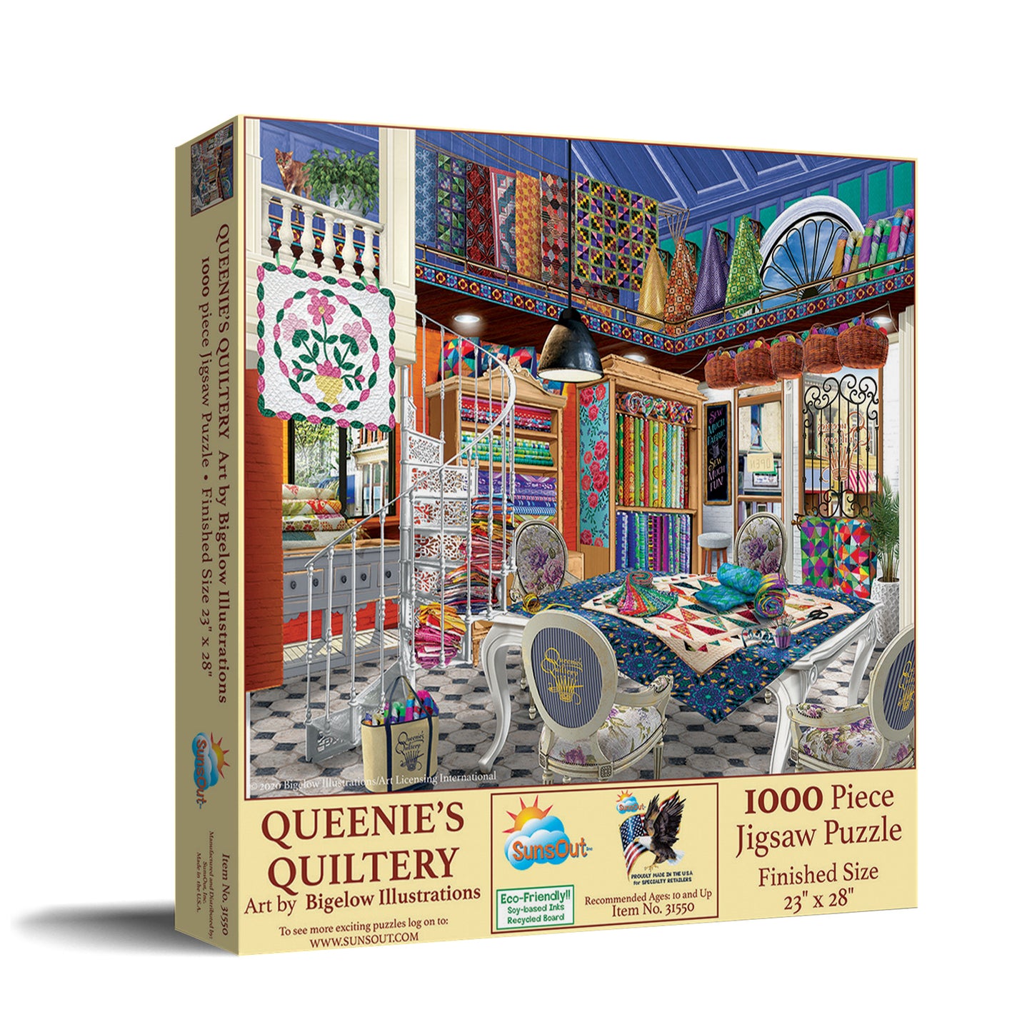 Queenie's Quiltery 1000 pc  Jigsaw Puzzle 31550