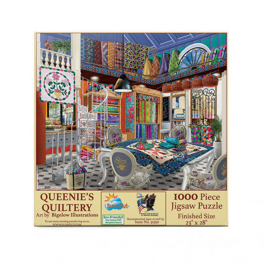 Queenie's Quiltery 1000 pc  Jigsaw Puzzle 31550