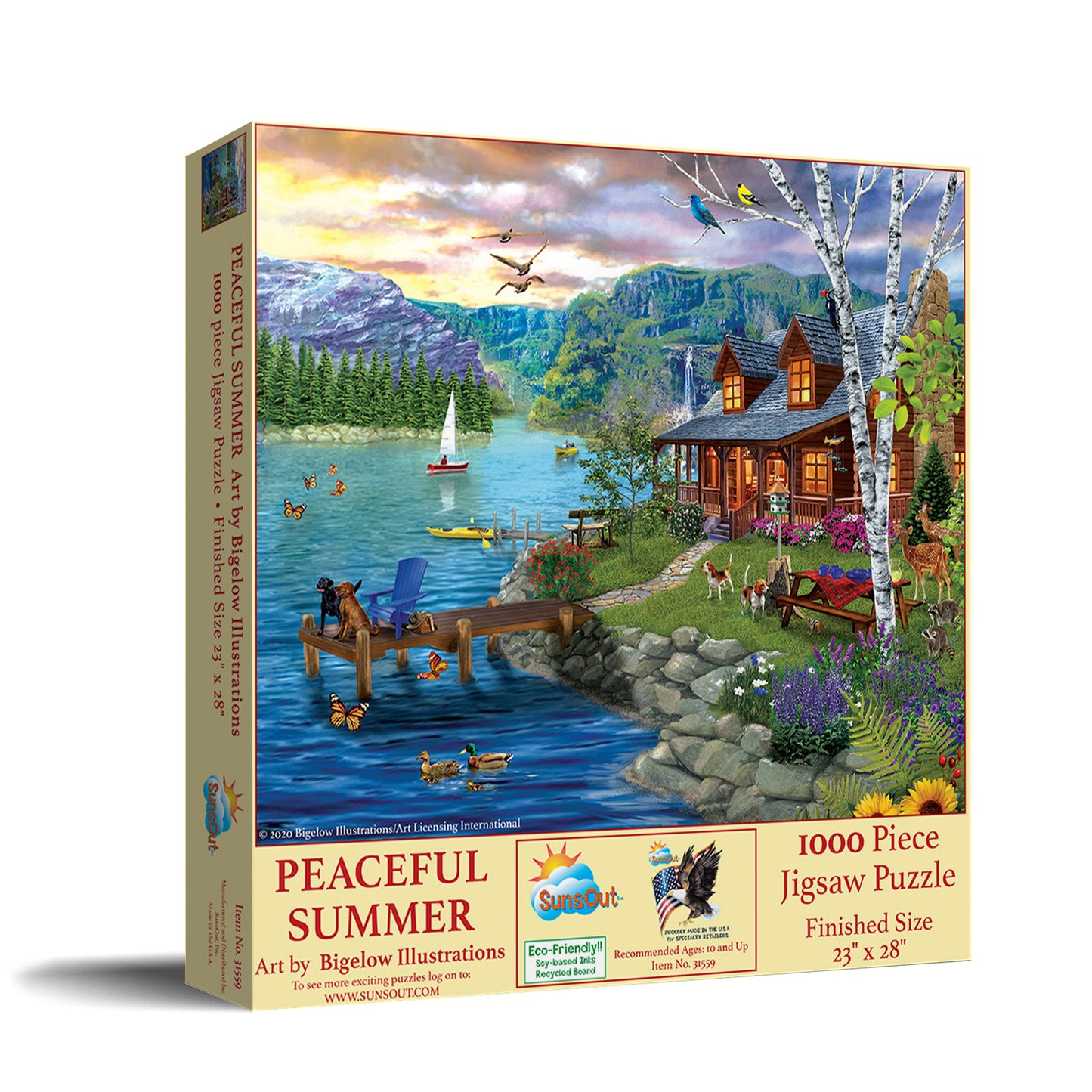 Peaceful Summer 1000 pc  Jigsaw Puzzle 31559