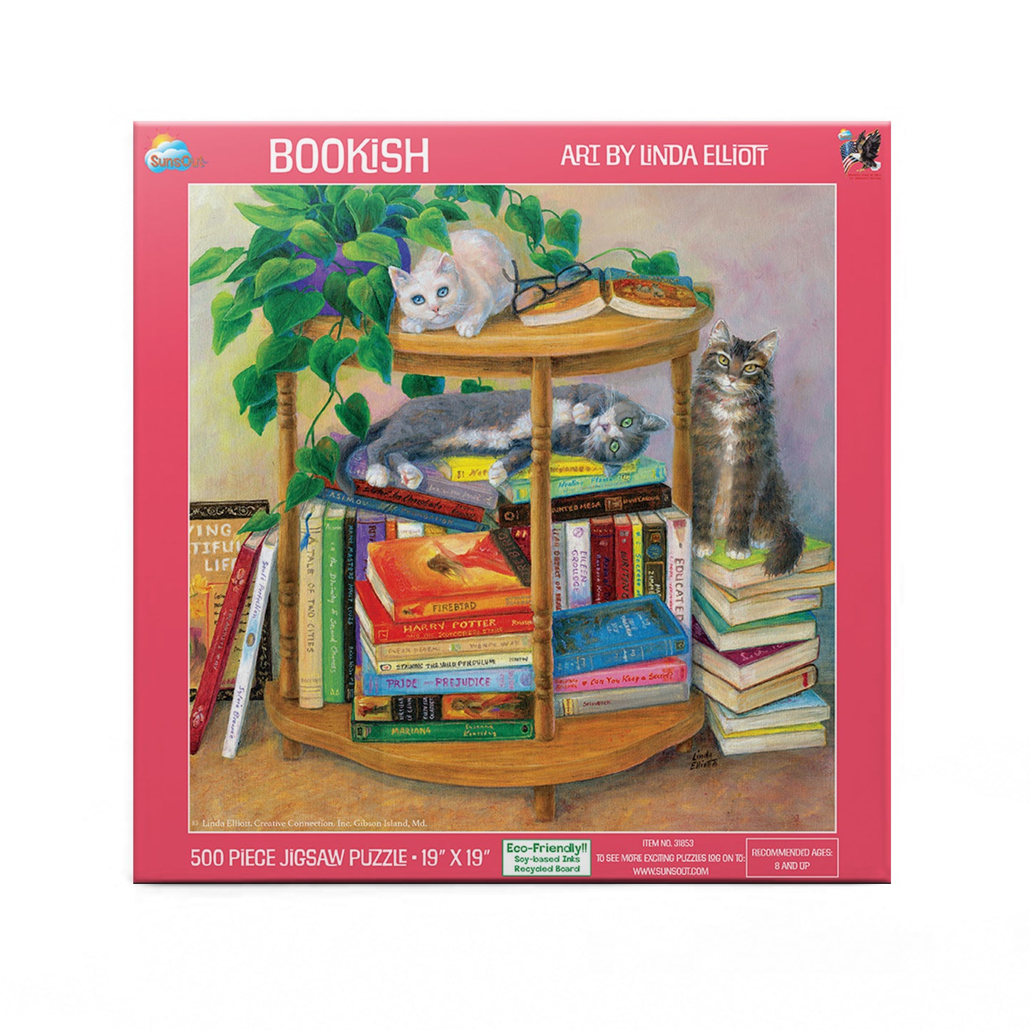Bookish 500 pc  Jigsaw Puzzle 31653