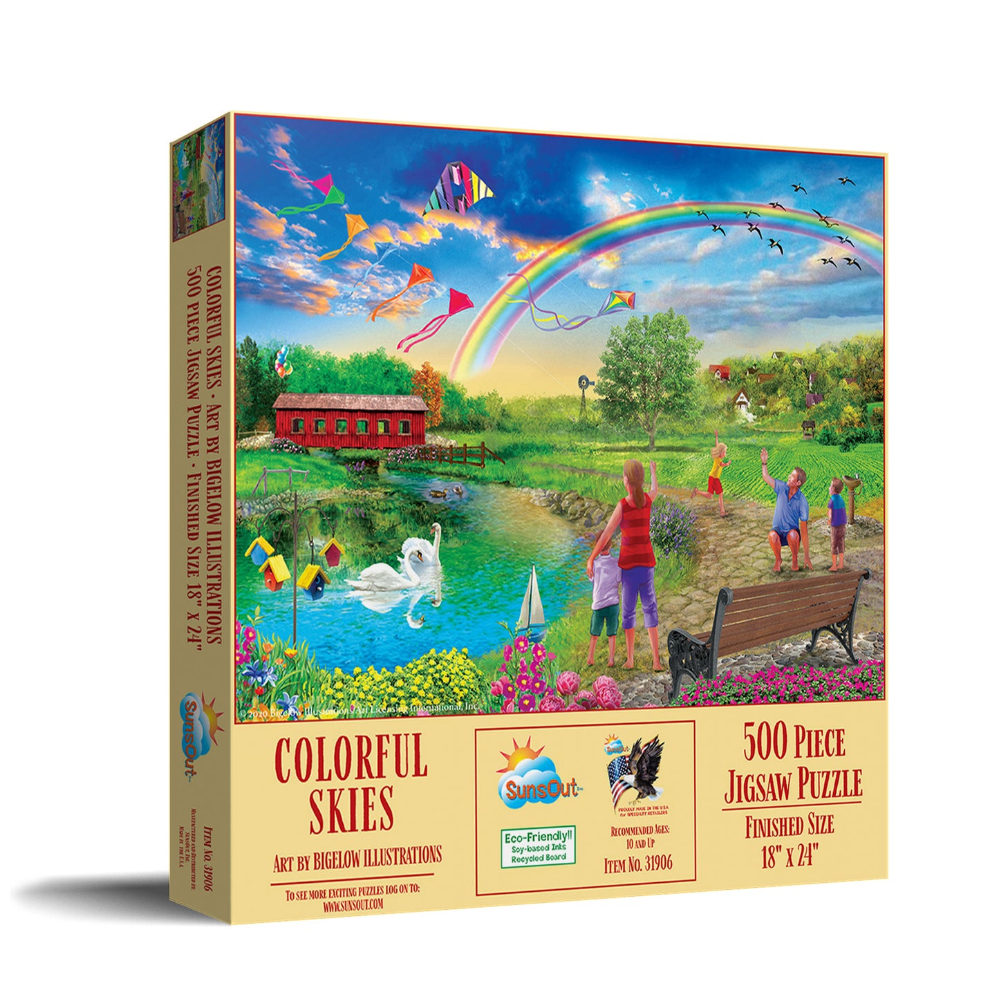 Colorful Skies 500 pc  Jigsaw Puzzle 31906