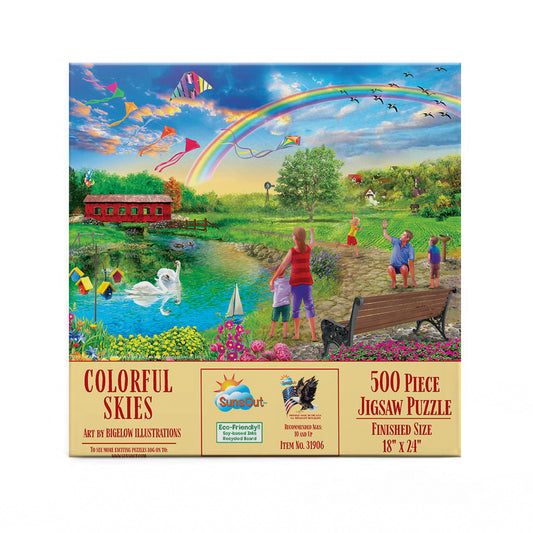 Colorful Skies 500 pc  Jigsaw Puzzle 31906