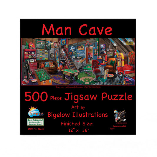 Man Cave 500 pc  Jigsaw Puzzle 31924