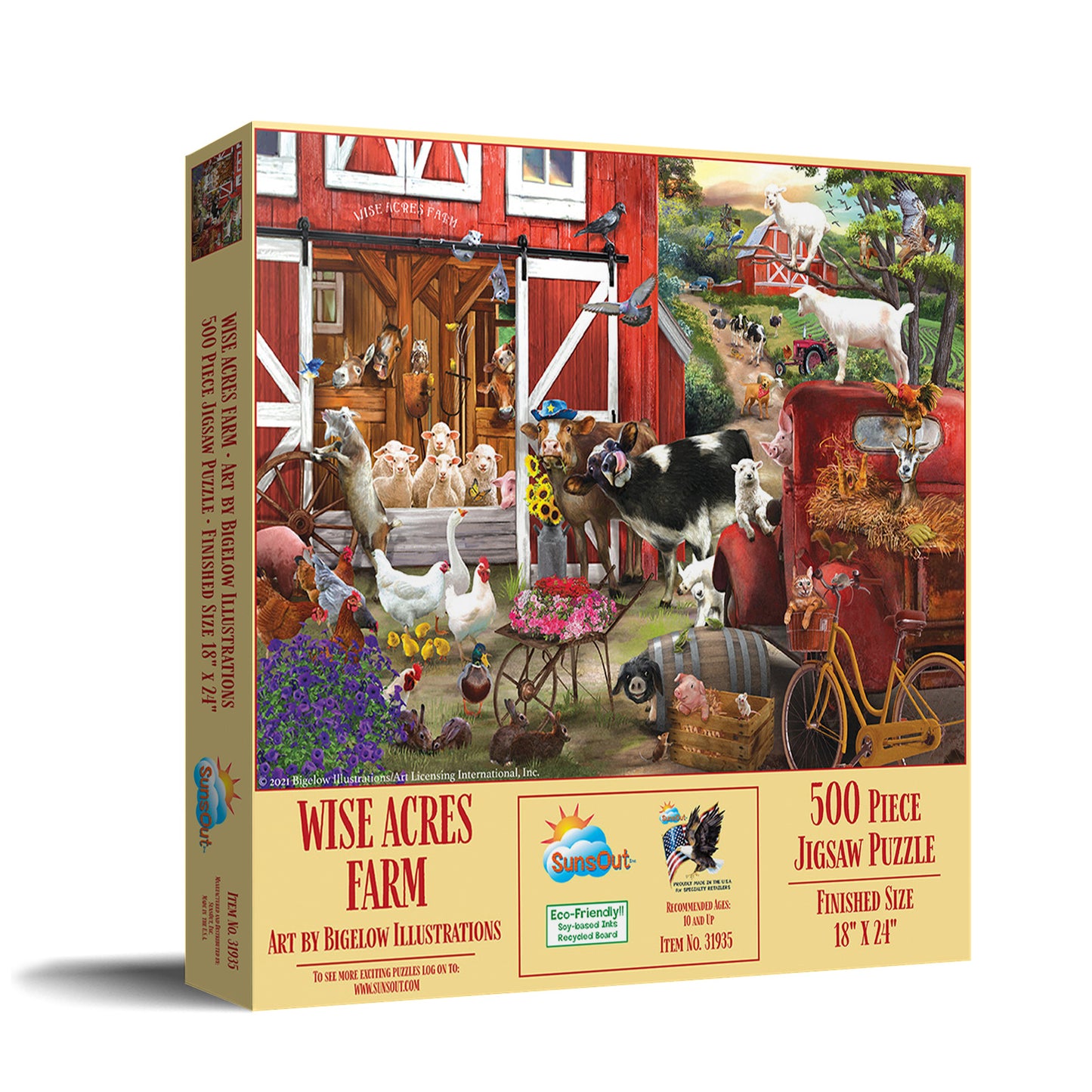 Wise Acres Farm 500 pc  Jigsaw Puzzle 31935