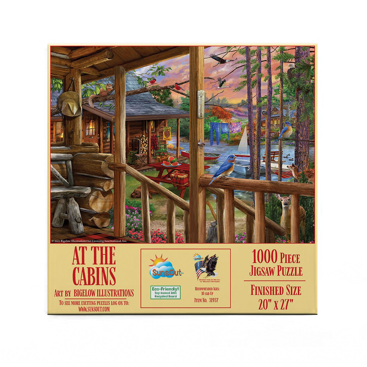 At The Cabins 1000 pc  Jigsaw Puzzle 31937