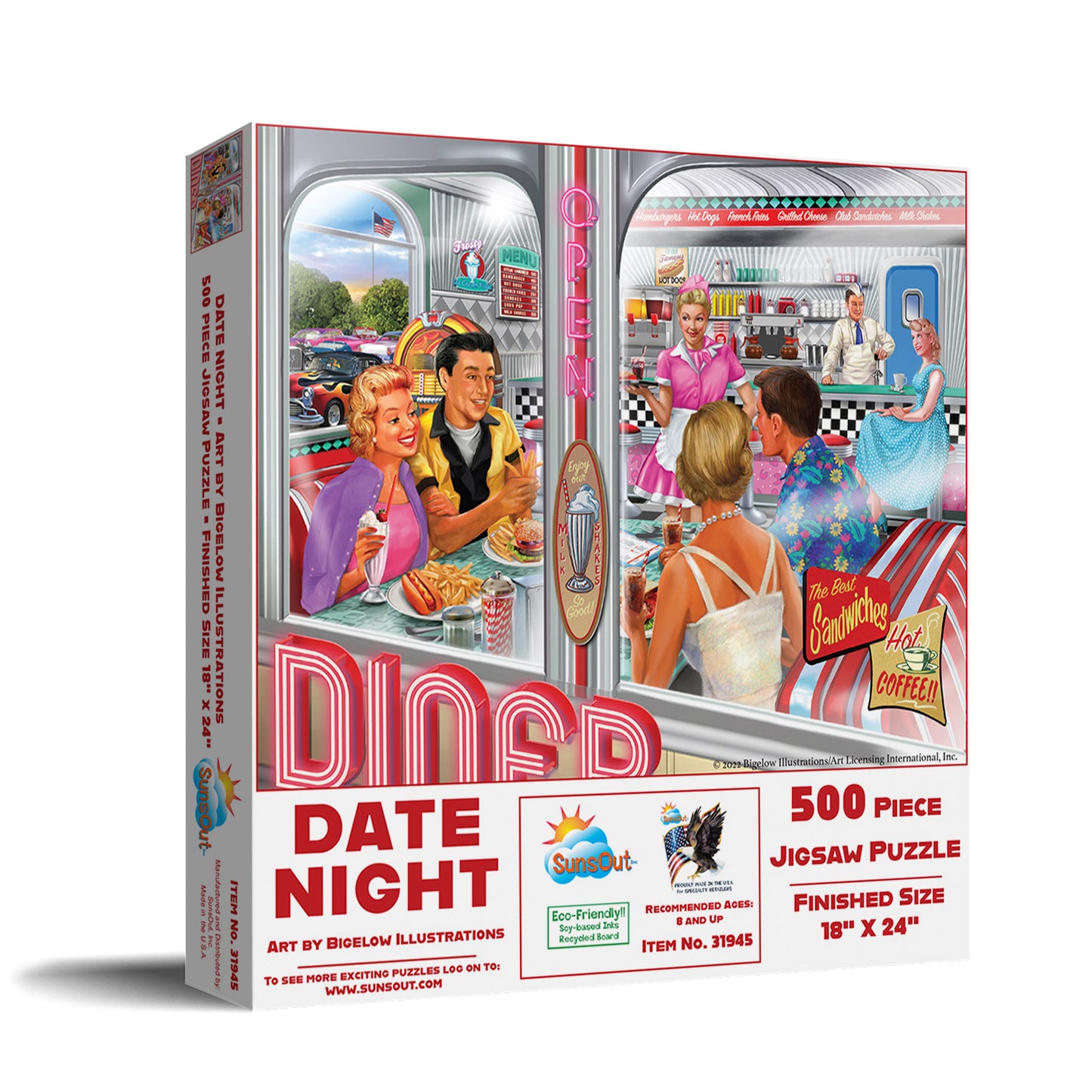 Date Night 500 pc  Jigsaw Puzzle 31945
