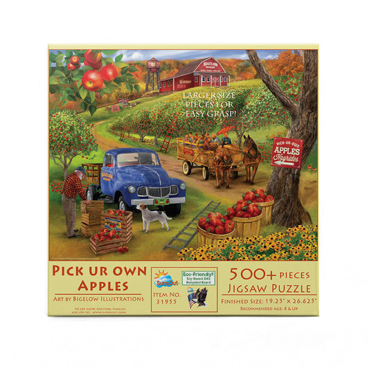 Pick Ur Own Apples 500 pc Large Pieces Jigsaw Puzzle 31955