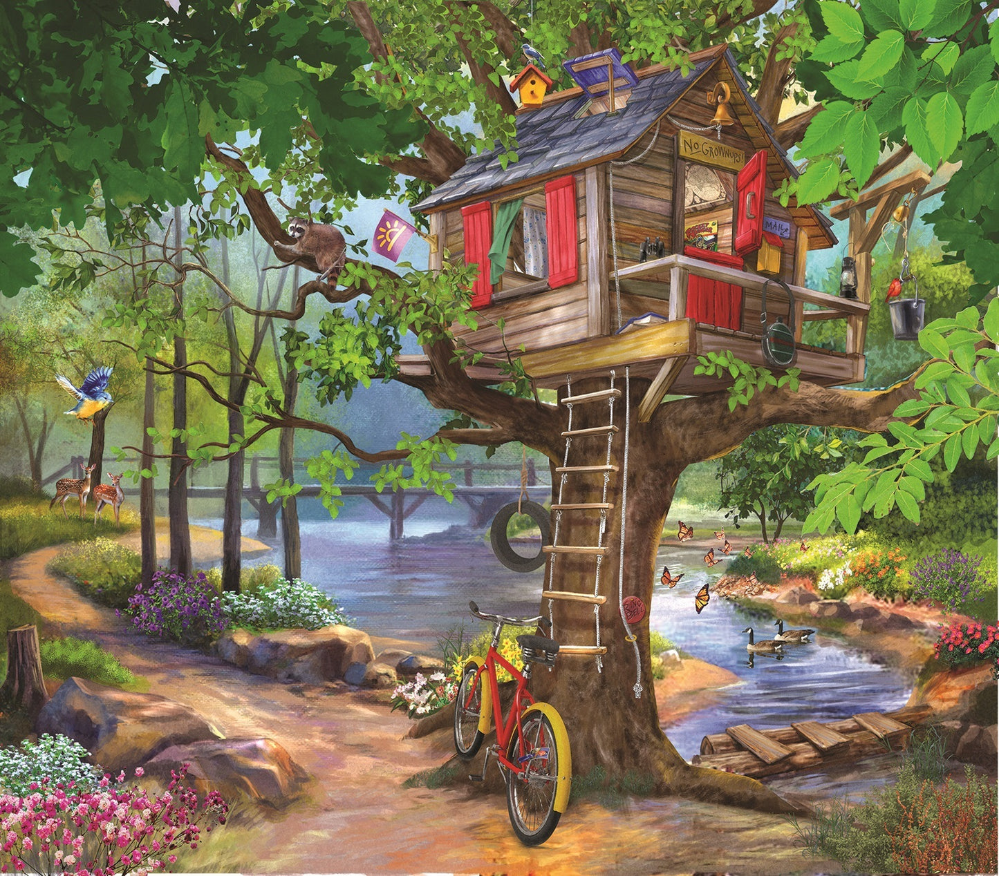River Tree House 300 pc  Jigsaw Puzzle 31968