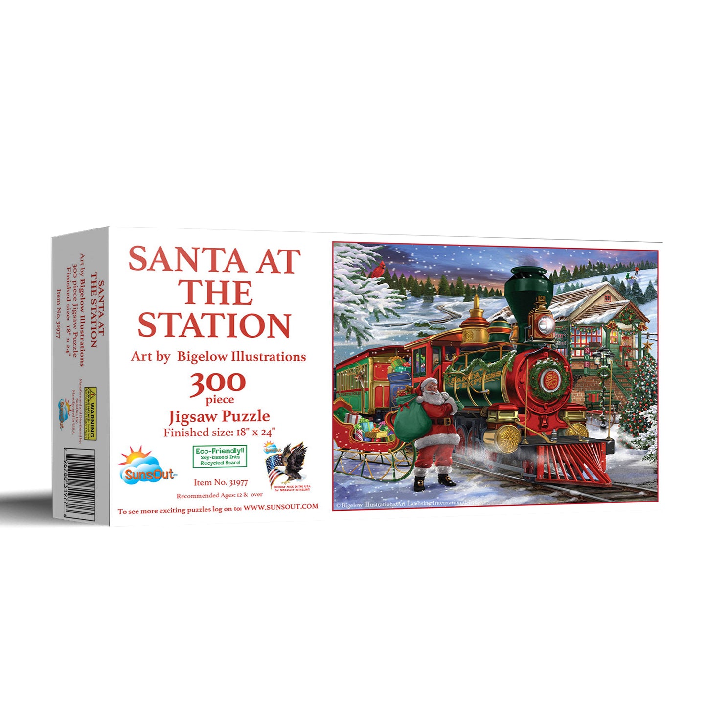 Santa at the Station 300 pc  Jigsaw Puzzle 31977