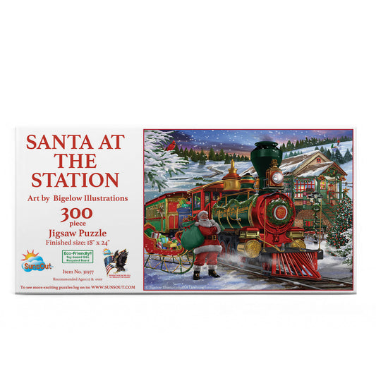 Santa at the Station 300 pc  Jigsaw Puzzle 31977