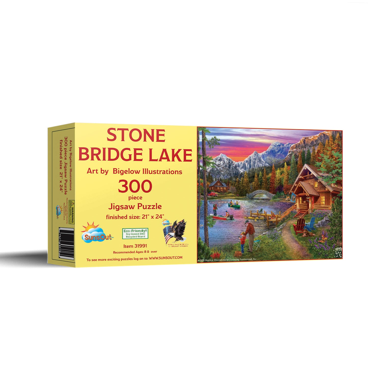 Stone Bridge Lake 300 pc  Jigsaw Puzzle 31991