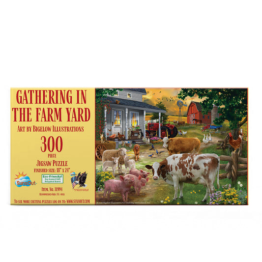Gathering in the Farm Yard 300 pc  Jigsaw Puzzle 31994