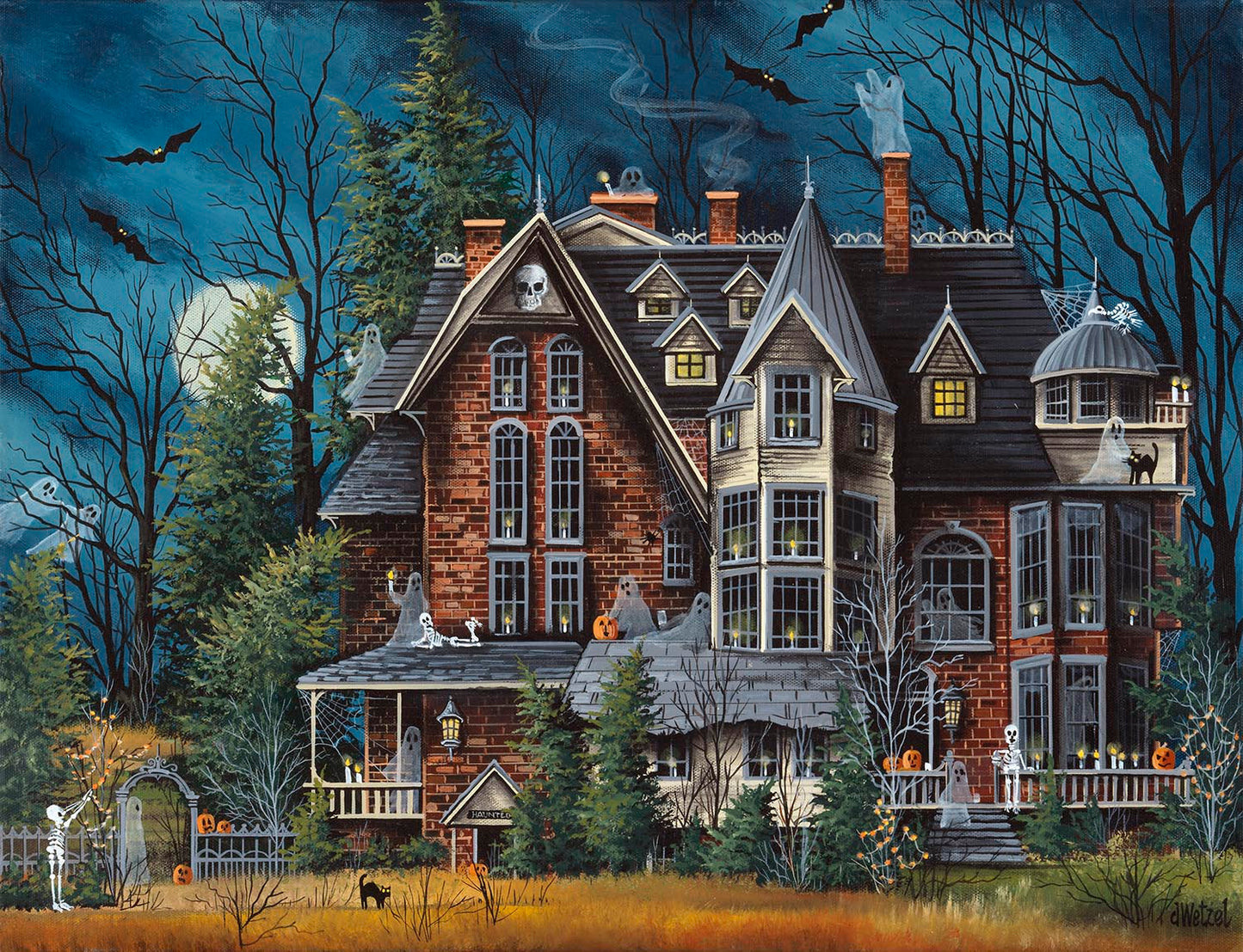 Decorating the Haunted House 500 pc  Jigsaw Puzzle 32715