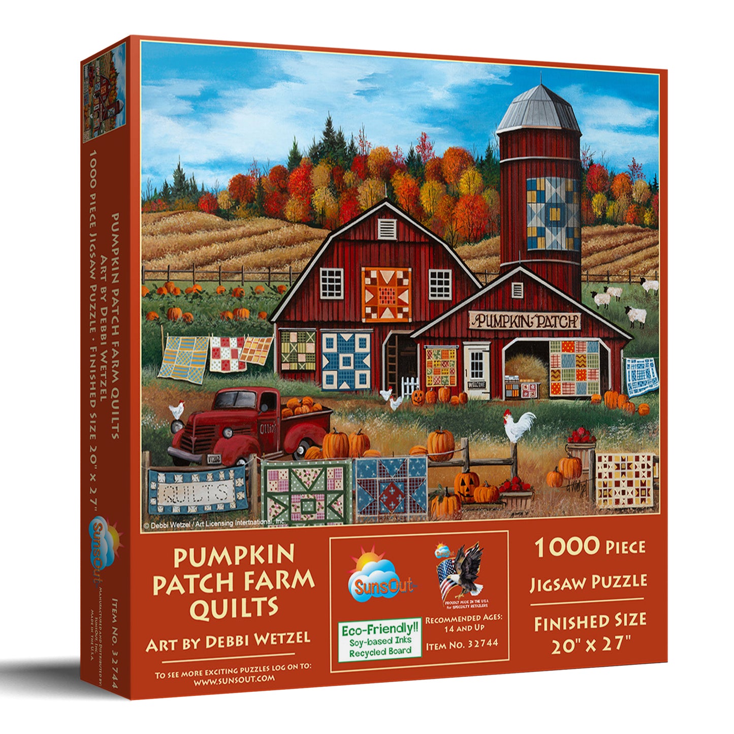 Pumpkin Patch Farm Quilts 1000 pc  Jigsaw Puzzle 32744