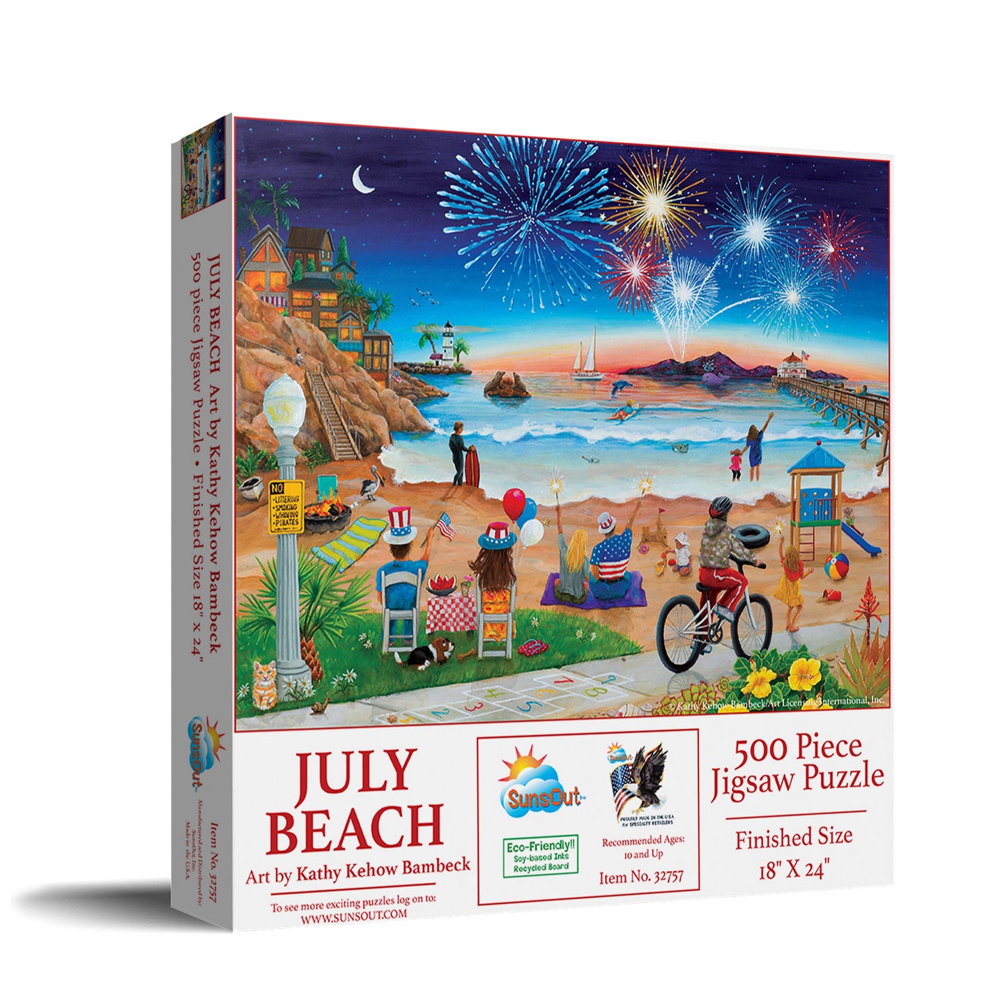 July Beach 500 pc  Jigsaw Puzzle 32757