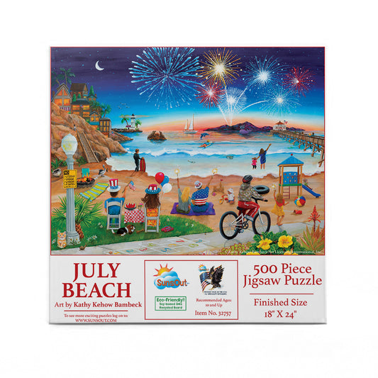 July Beach 500 pc  Jigsaw Puzzle 32757