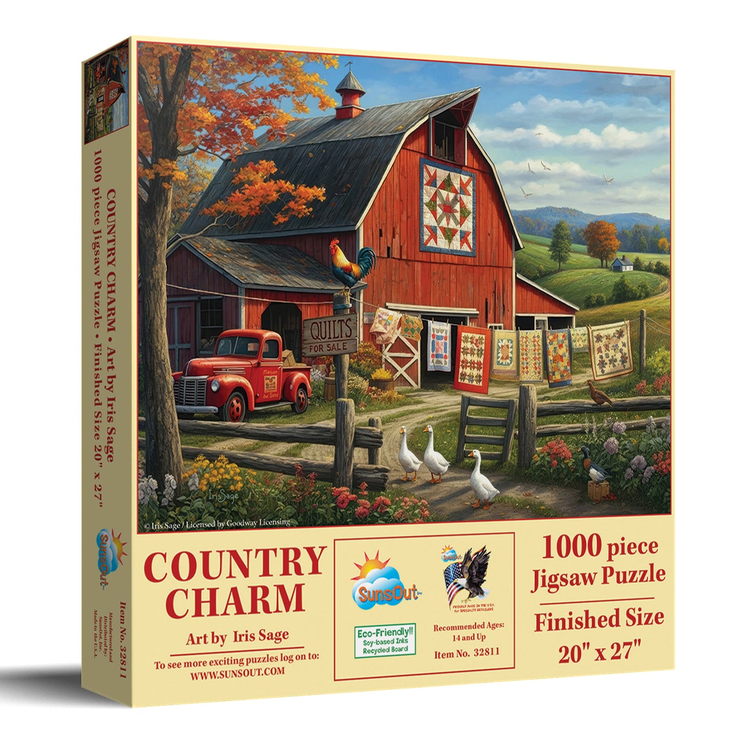 Country Charm 1000 pc  Jigsaw Puzzle 32811
