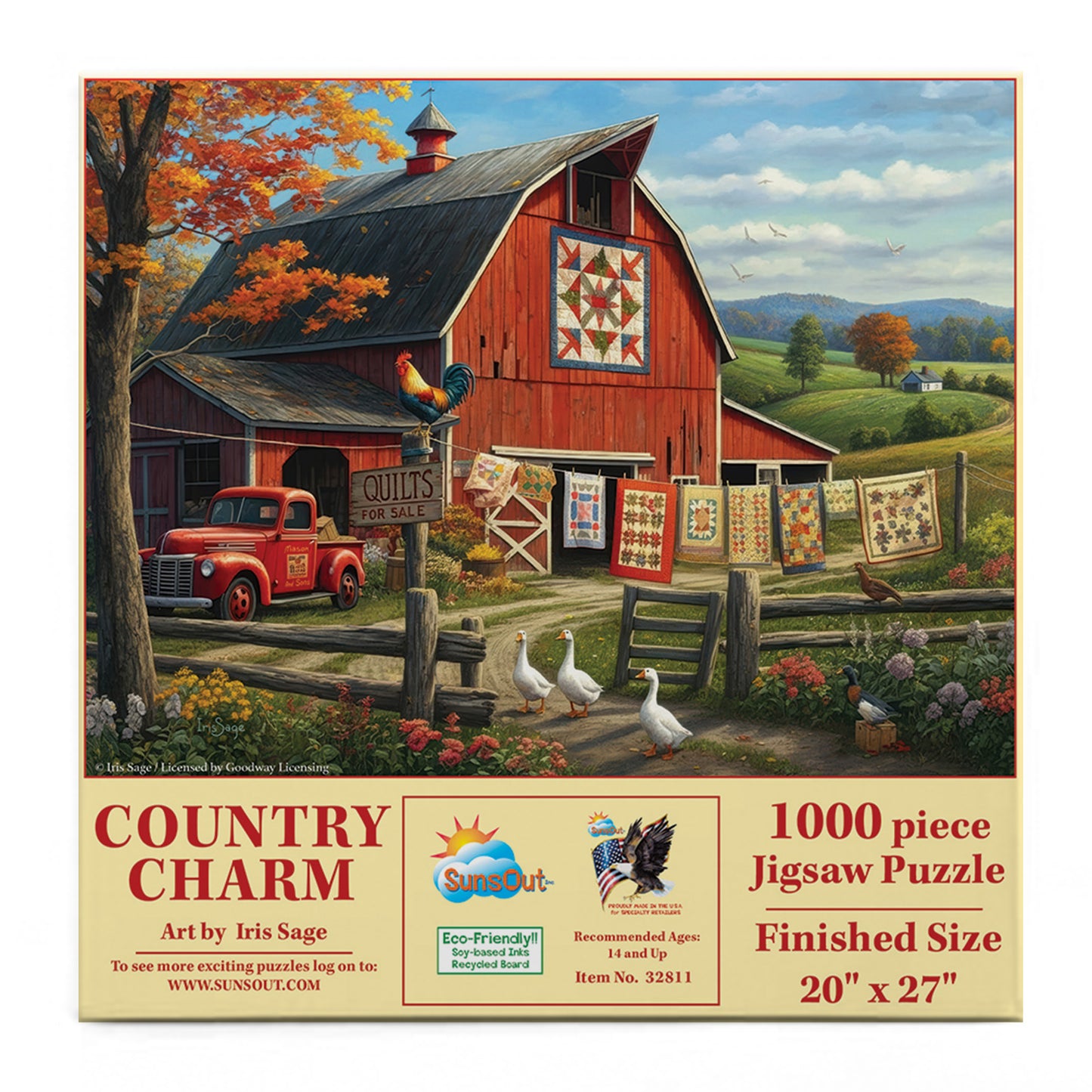 Country Charm 1000 pc  Jigsaw Puzzle 32811
