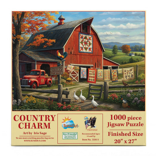 Country Charm 1000 pc  Jigsaw Puzzle 32811