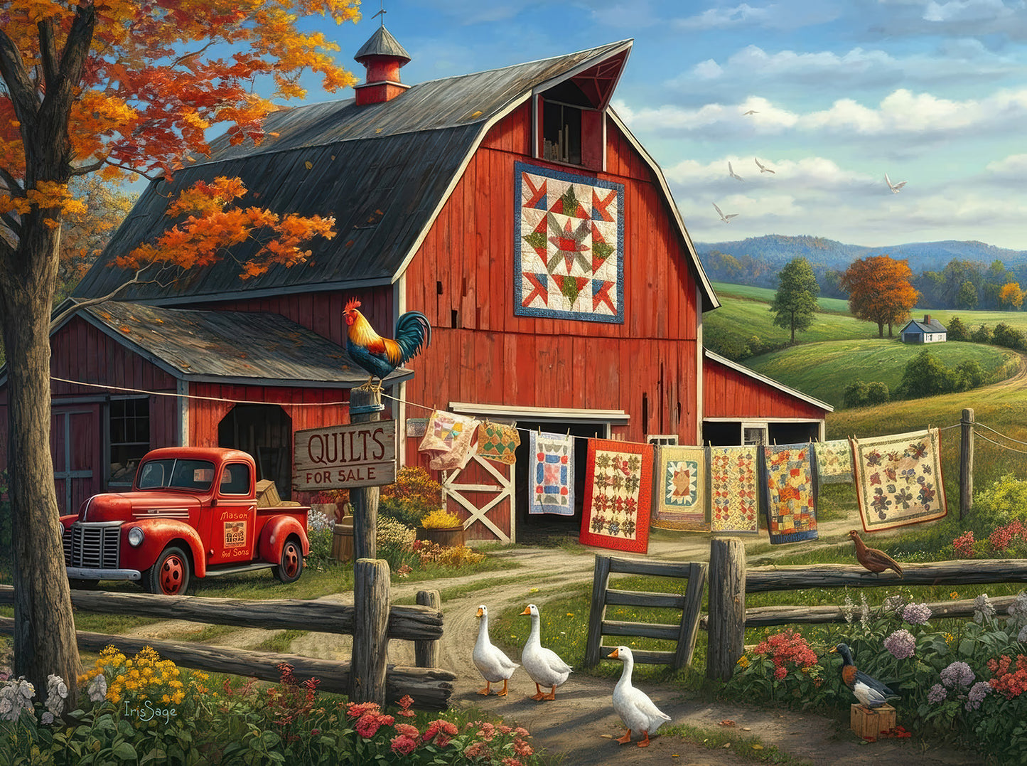 Country Charm 1000 pc  Jigsaw Puzzle 32811